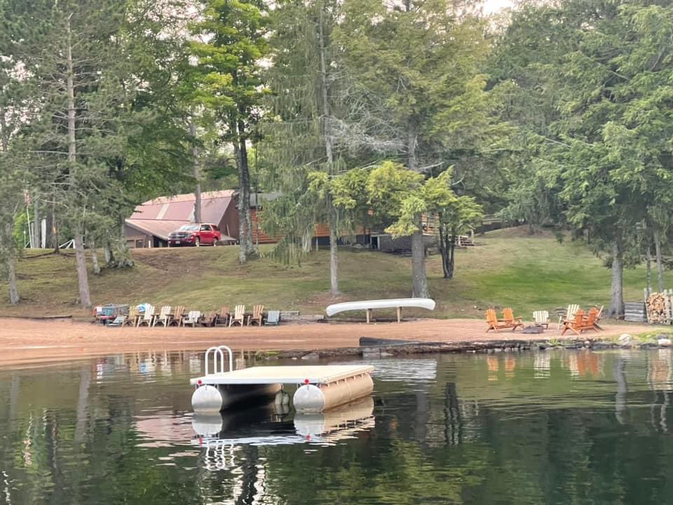 swimming dock on the lake